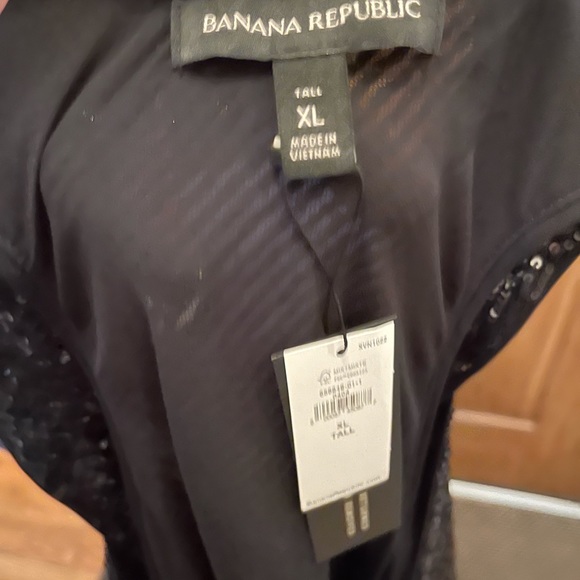 Banana Republic Black Sequence Bias-Cut  Dress - Picture 6 of 7